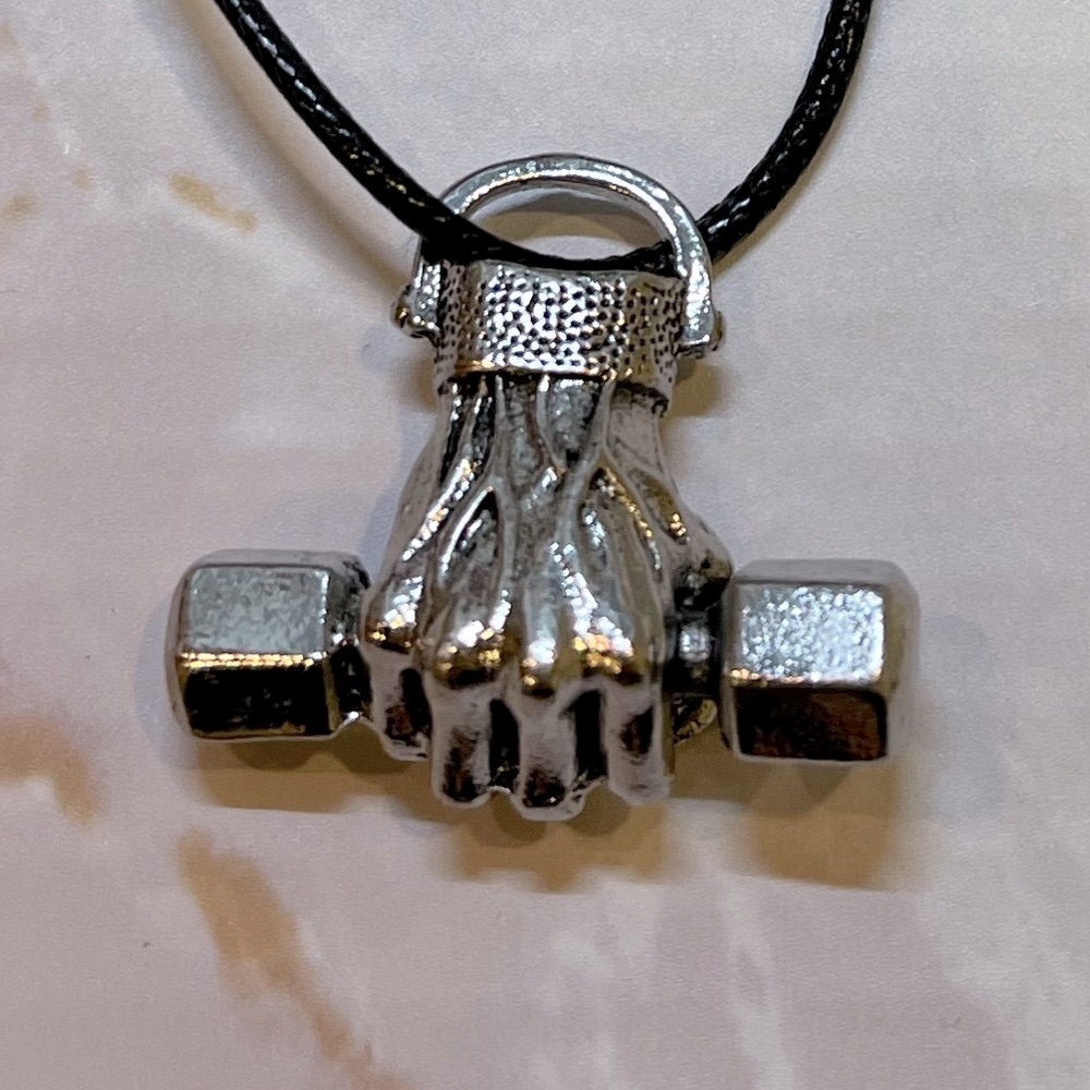 Weight Fist Necklace